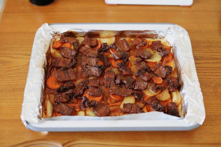 五花肉烤土豆片