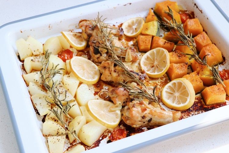 迷迭香柠檬烤鸡腿