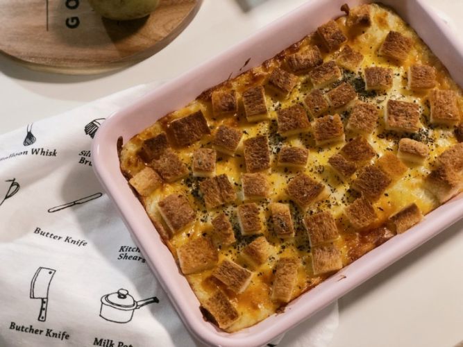 吐司奶酪焗土豆泥