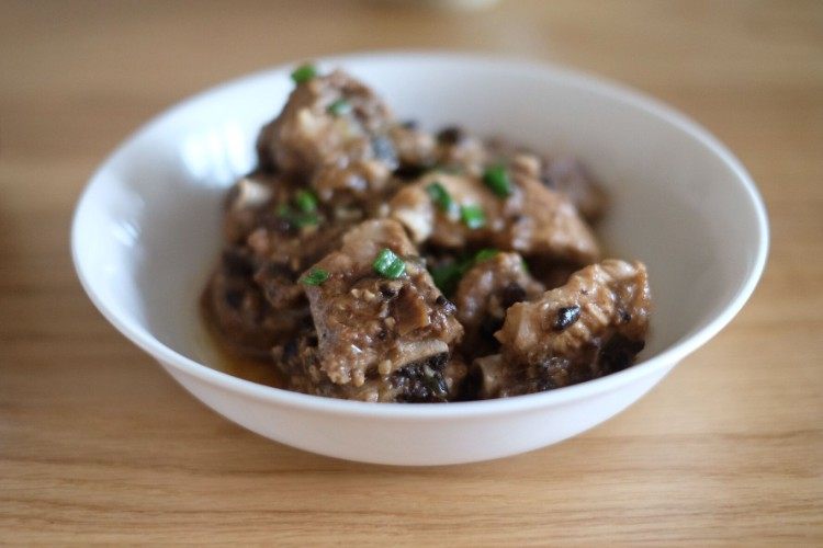 豉香梅子蒸排骨+蒸娃娃菜+肉沫榨菜蒸豆腐