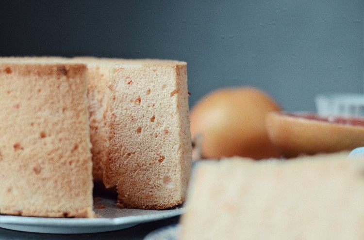 粉红葡萄柚戚风