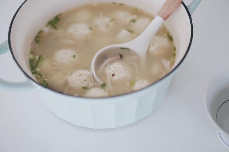 豆腐丸子菌菇汤