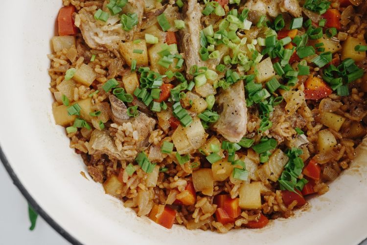 羊肉焖饭