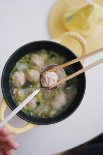 白菜肉丸粉丝汤