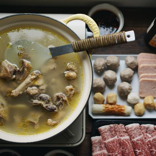 鸡肉汤饭+鸡肉火锅