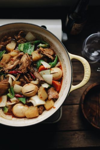 土豆炖鸡干锅
