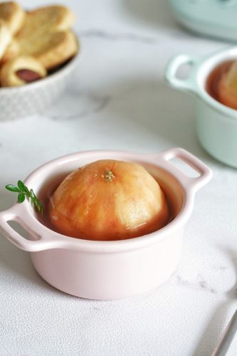 覆盆子炖桃子糖水