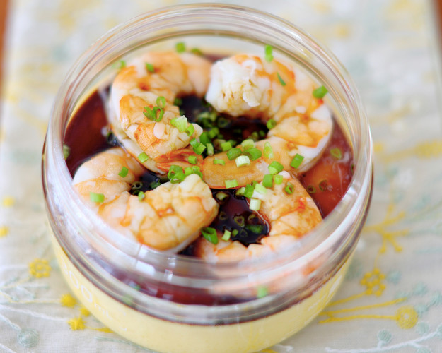 虾仁蒸蛋【蒸煮炖锅10月食谱】