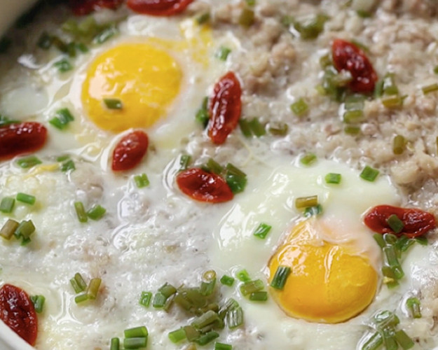 山药肉饼蒸蛋【蒸煮炖锅食谱12月】