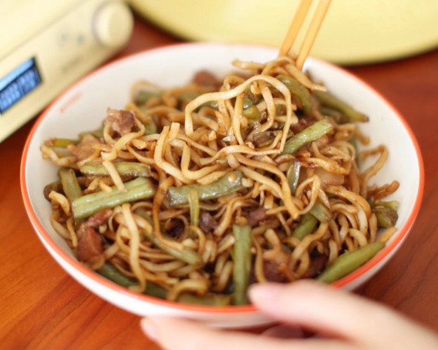 豆角焖面【珐琅锅食谱4月】