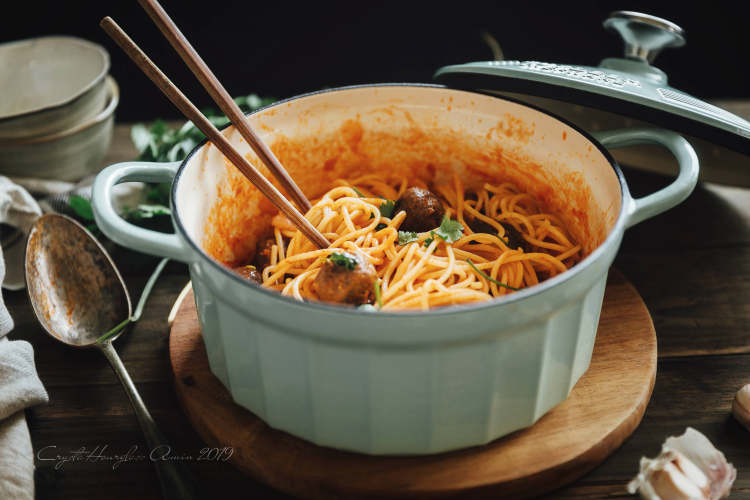 红酱牛肉丸意面