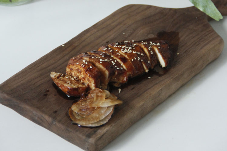 照烧汁烤鸡胸肉