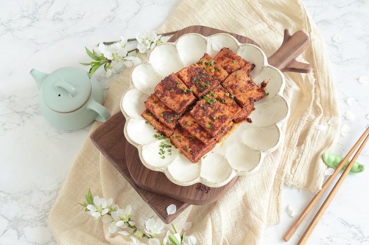 香辣烤豆腐