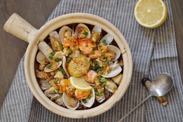 蒜香焗烤海鲜饭