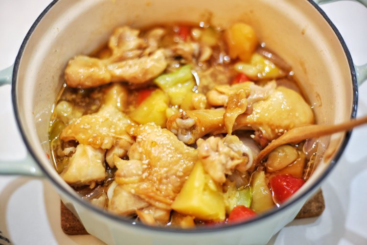 无水杂蔬鸡腿