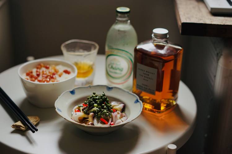 蒸小管+腊肠蒸饭
